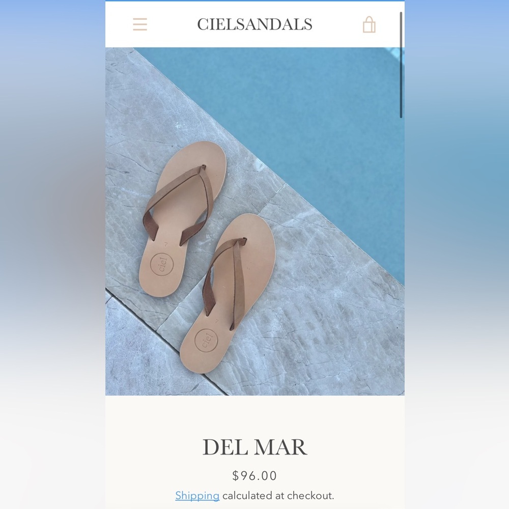 Ciel Sandals Leather Flip Flops
